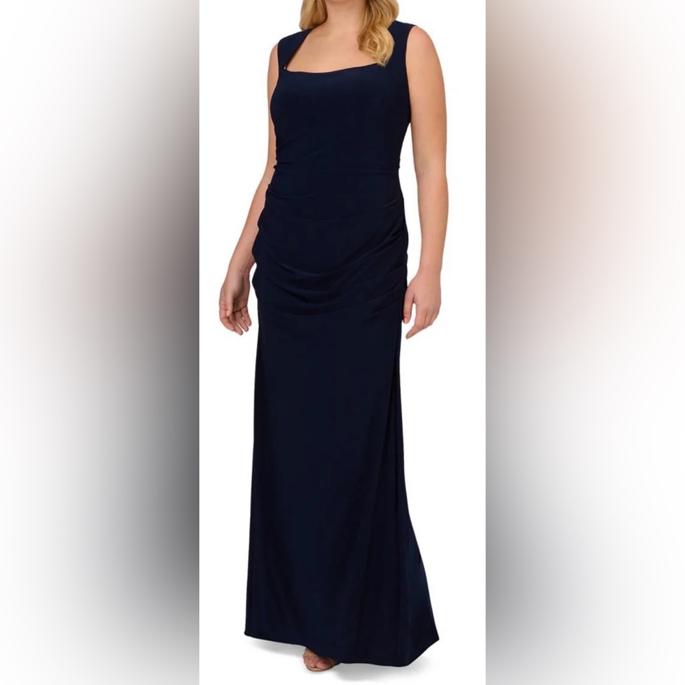 Adrianna Papell Midnight Blue Evening Dress